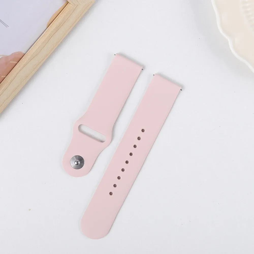 Bracelet silicone pour montre 20 à 22 mm
