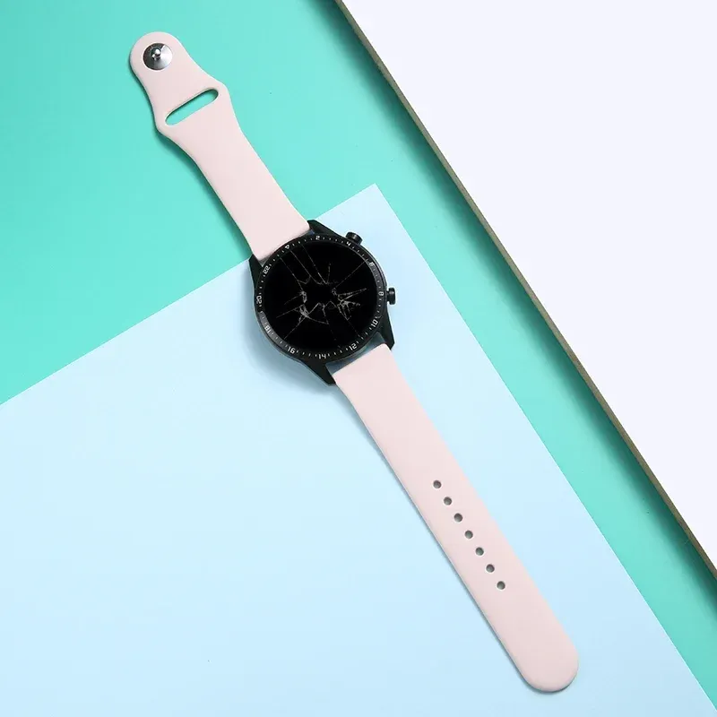 Bracelet silicone pour montre 20 à 22 mm