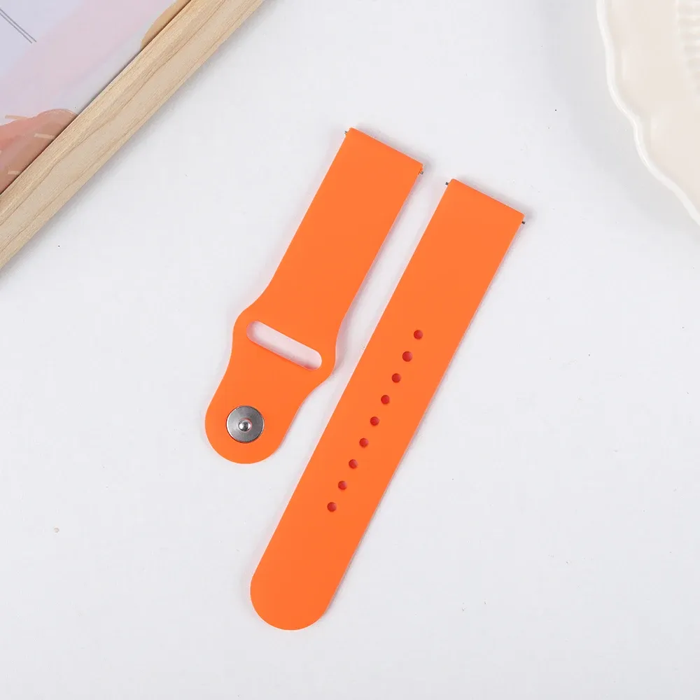 Bracelet silicone pour montre 20 à 22 mm