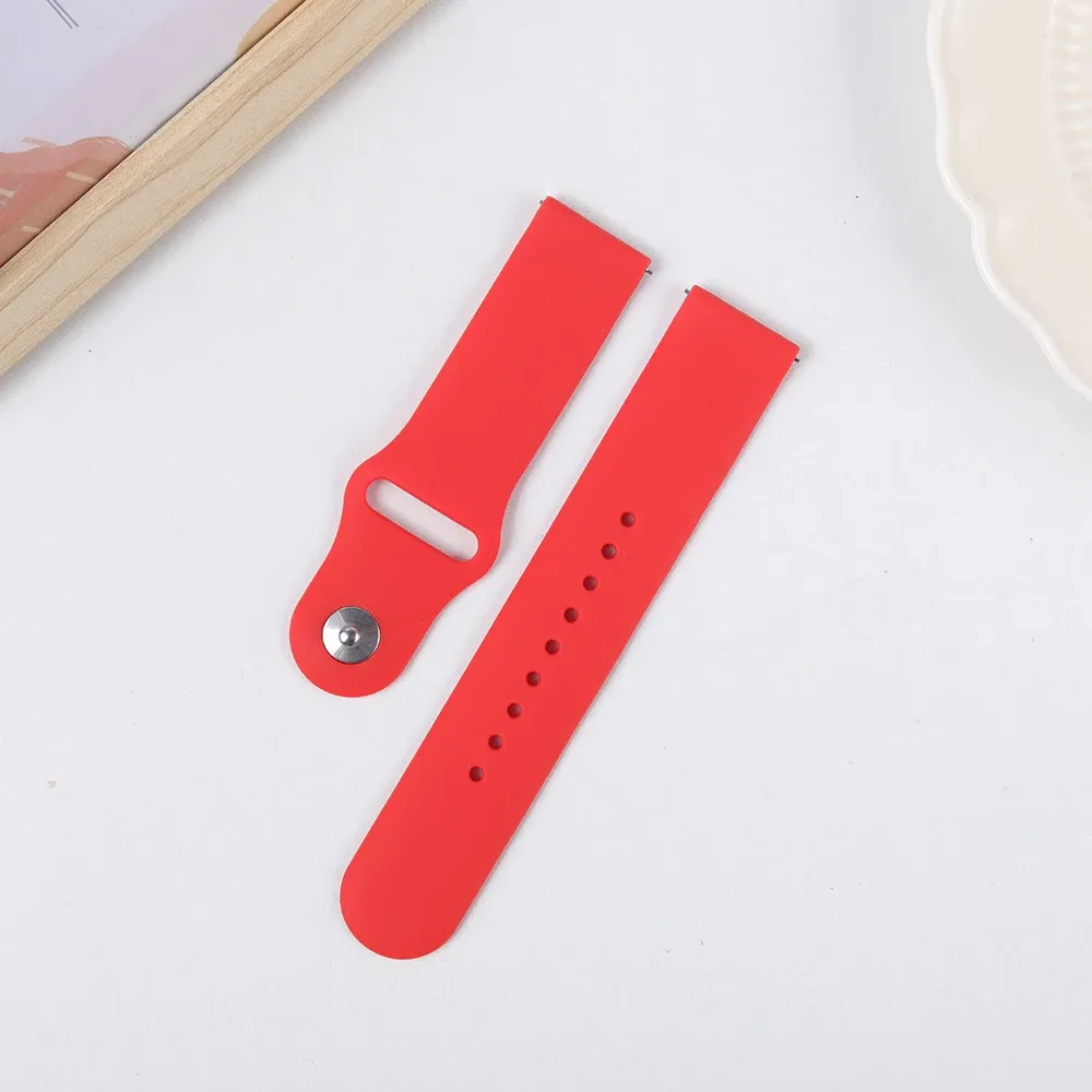 Bracelet silicone pour montre 20 à 22 mm