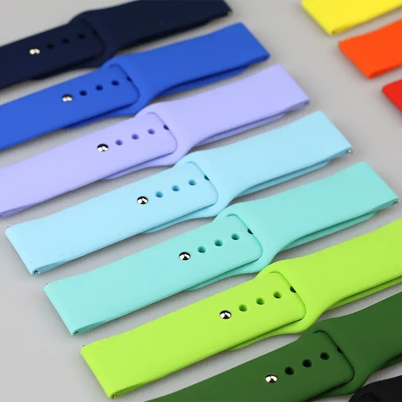 Bracelet silicone pour montre 20 à 22 mm