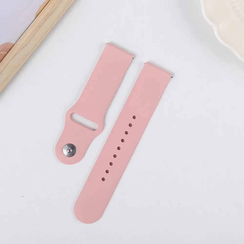 Bracelet silicone pour montre 20 à 22 mm