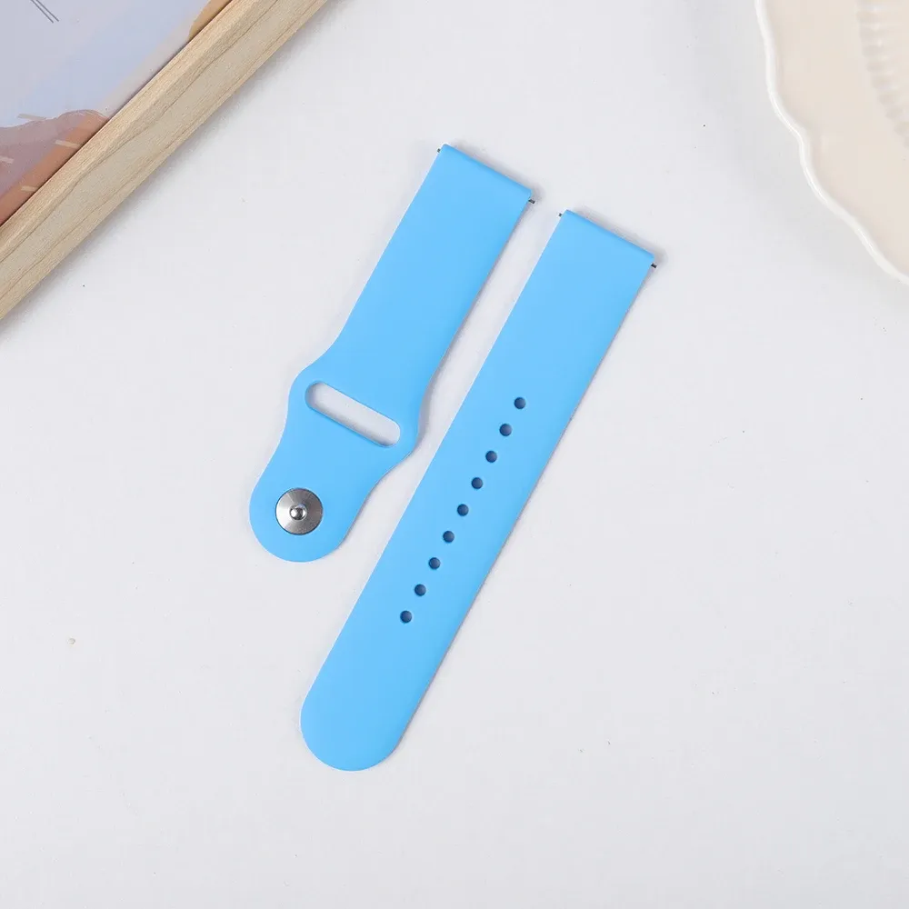 Bracelet silicone pour montre 20 à 22 mm