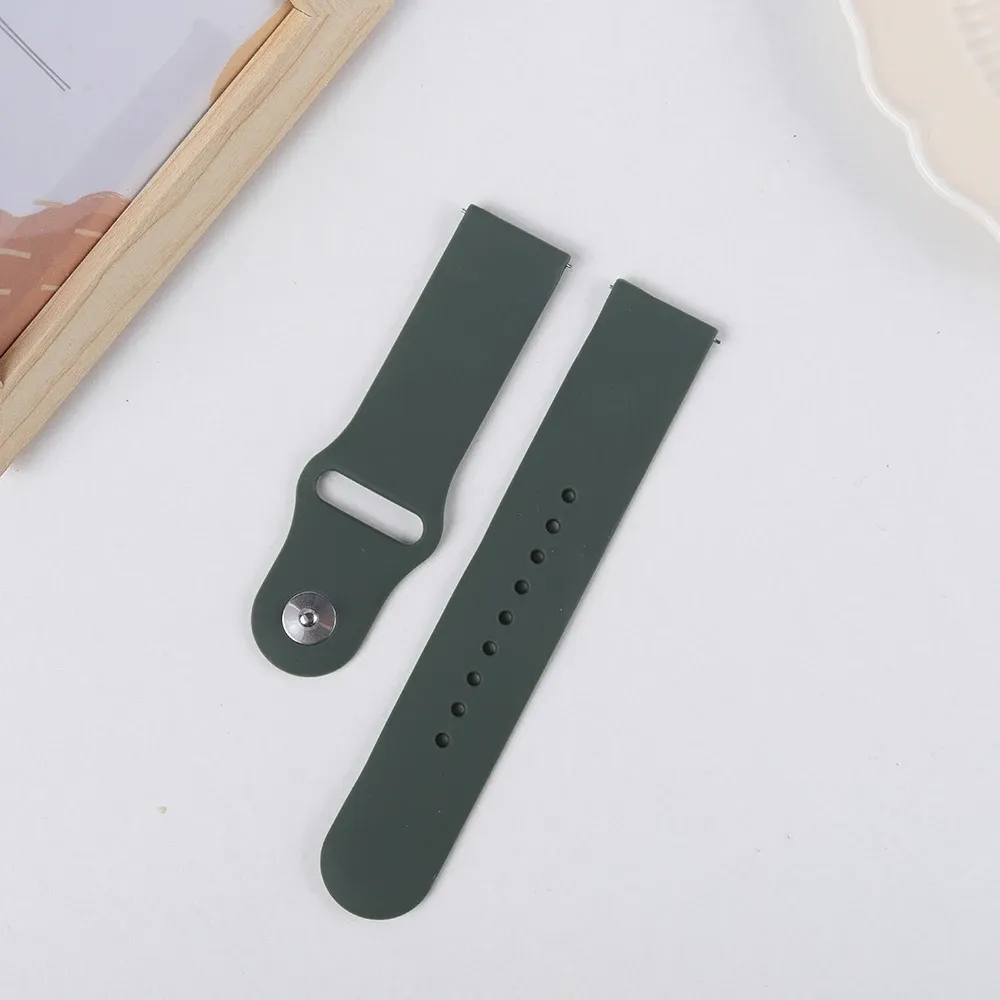 Bracelet silicone pour montre 20 à 22 mm