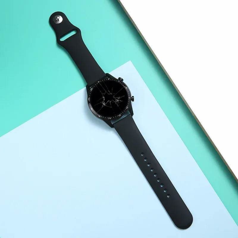 Bracelet silicone pour montre 20 à 22 mm