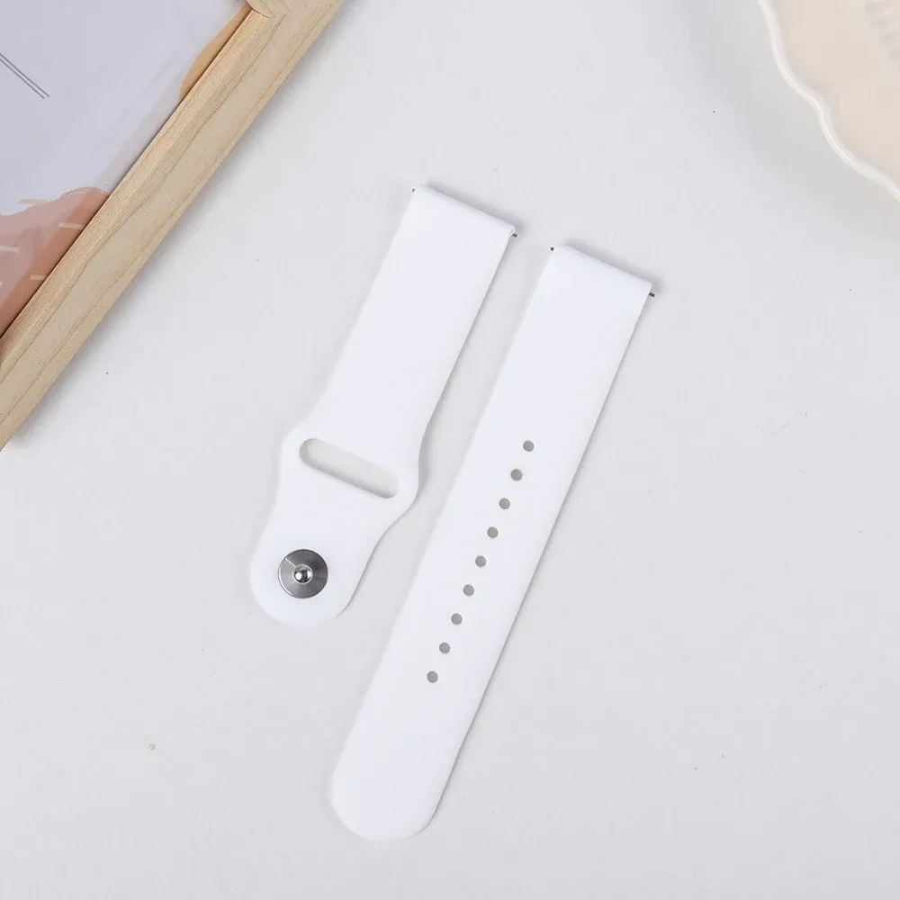 Bracelet silicone pour montre 20 à 22 mm