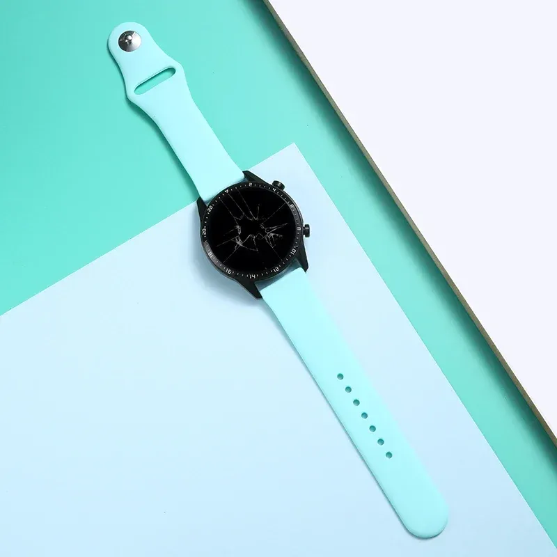 Bracelet silicone pour montre 20 à 22 mm