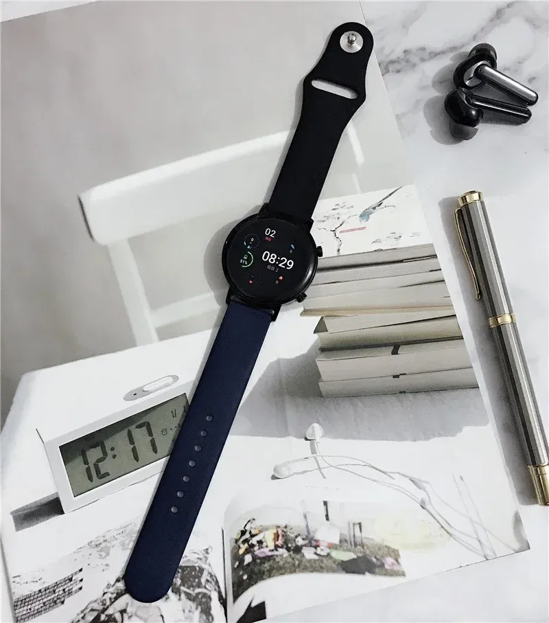 Bracelet silicone pour montre 20 à 22 mm