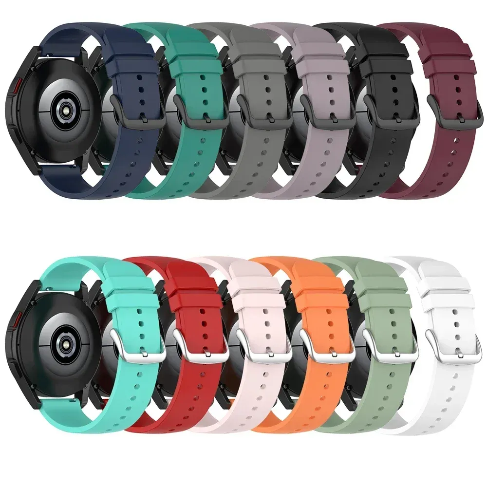 Bracelet silicone pour montre 20 à 22 mm