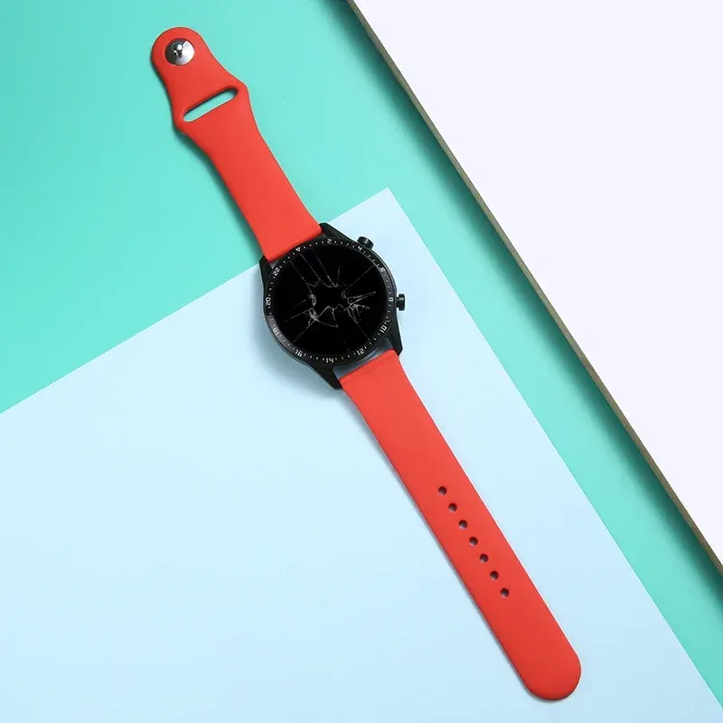Bracelet silicone pour montre 20 à 22 mm
