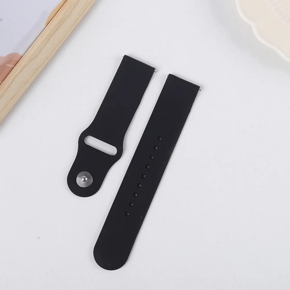 Bracelet silicone pour montre 20 à 22 mm