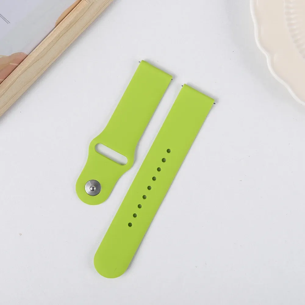 Bracelet silicone pour montre 20 à 22 mm
