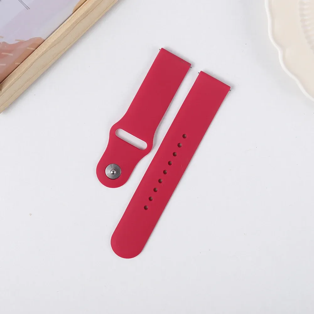 Bracelet silicone pour montre 20 à 22 mm
