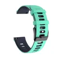 Bracelet silicone pour montre 20 à 22 mm – Couleur du bracelet Teal Midnight blue