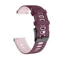 Bracelet silicone pour montre 20 à 22 mm – Couleur du bracelet Winered Pink