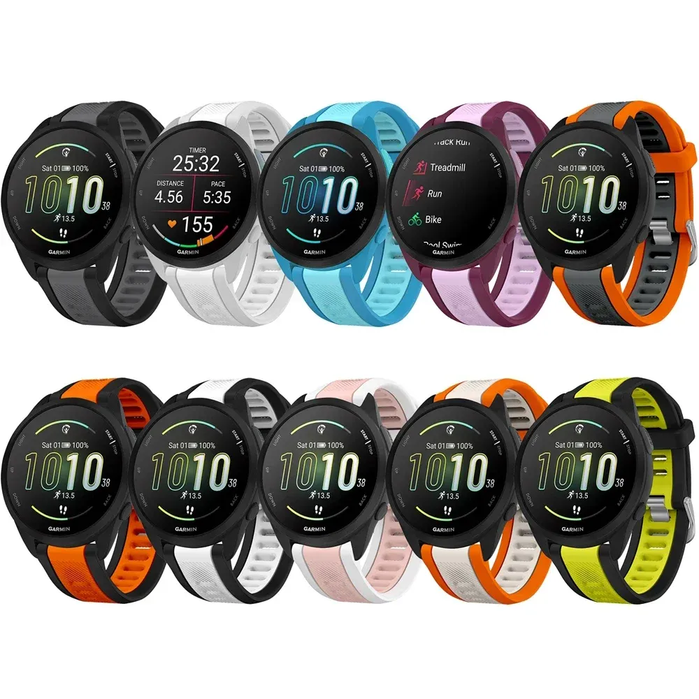 Bracelet silicone pour montre 20 mm