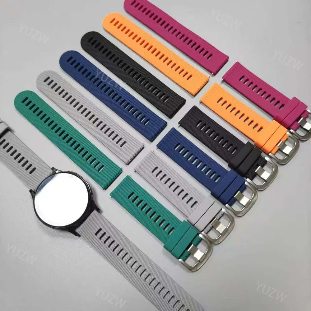 Bracelet silicone pour montre connectée 20 à 22 mm