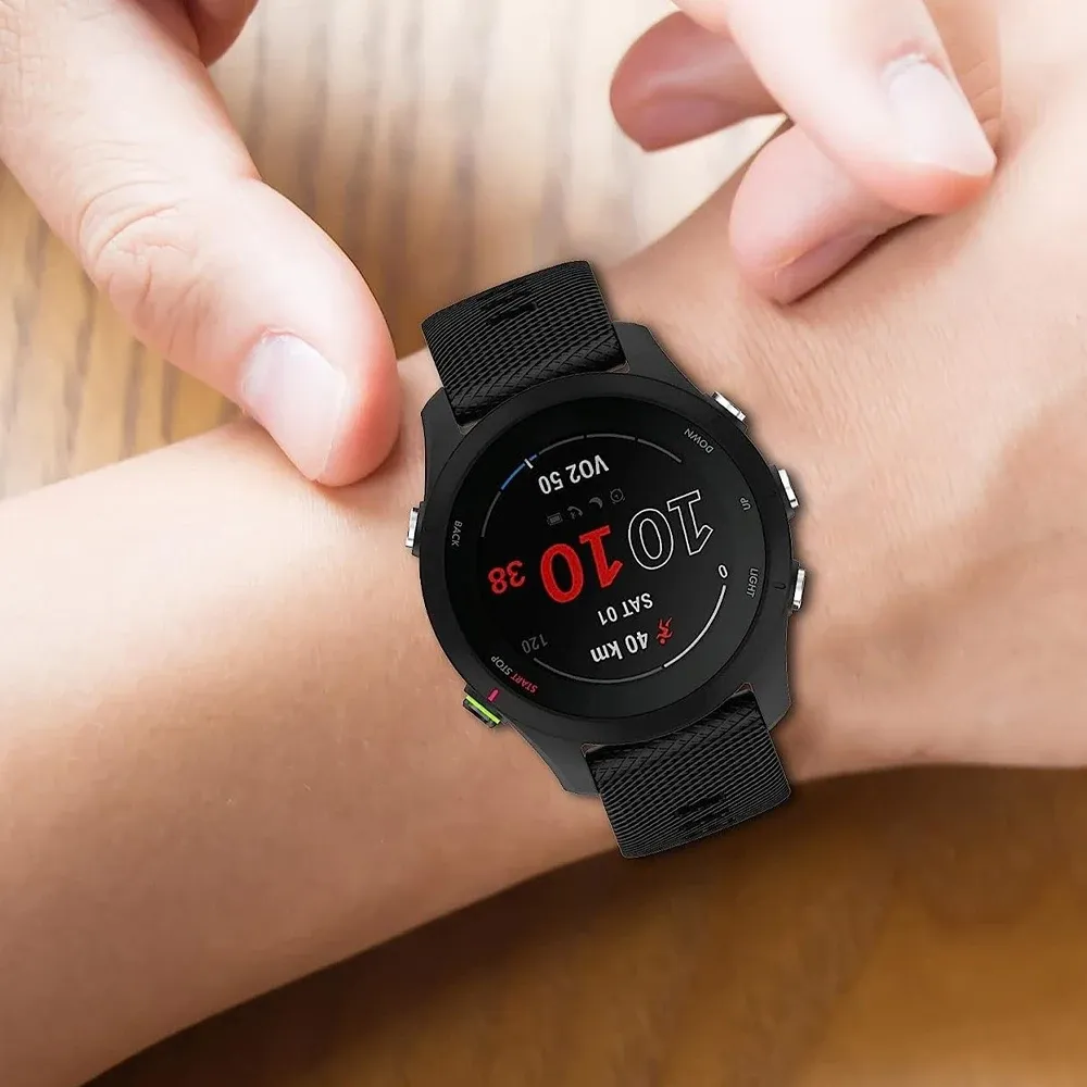 Bracelet silicone pour montre connectée 20 à 22 mm