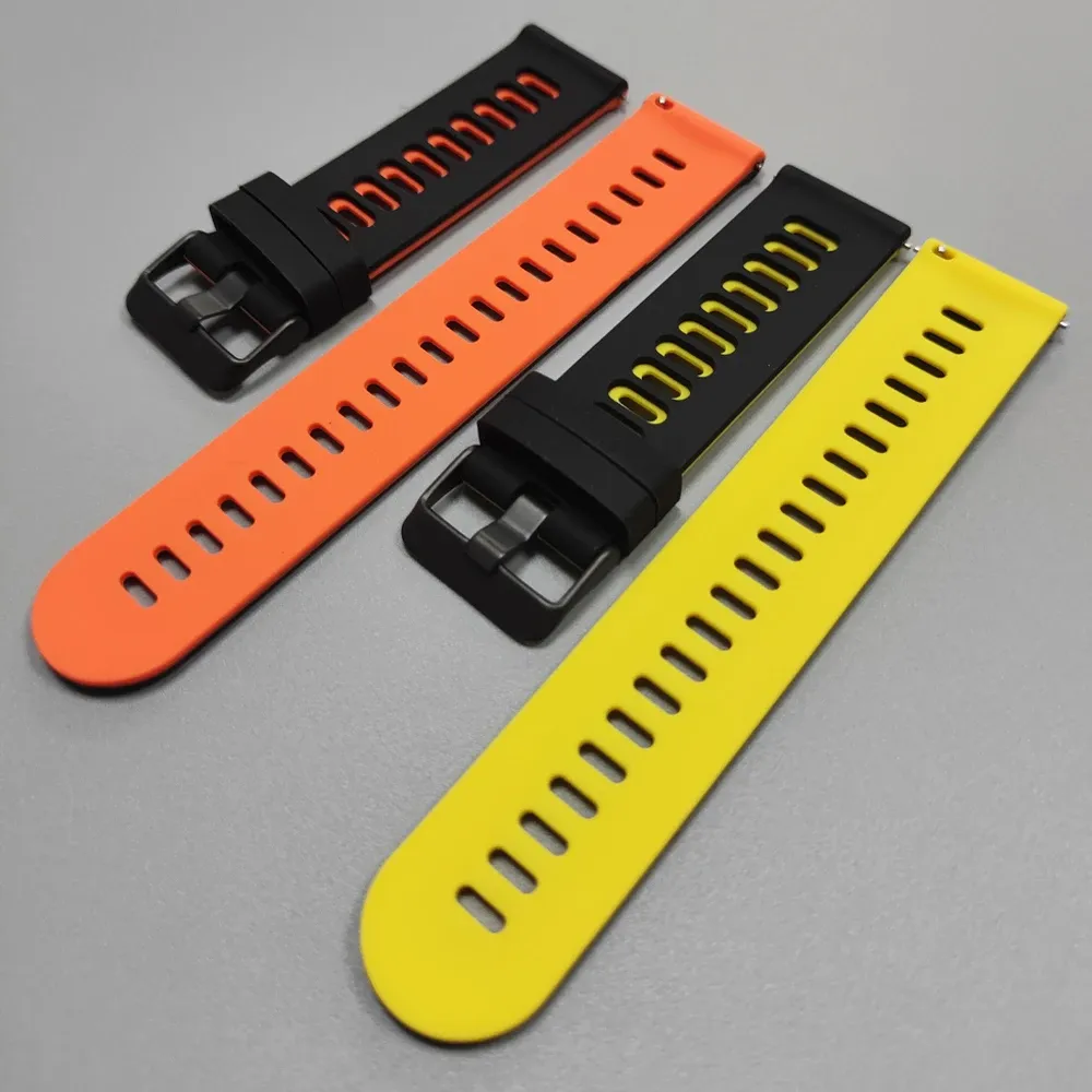 Bracelet silicone pour montre connectée 20 à 22 mm