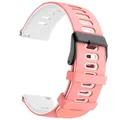 Bracelet silicone pour montre connectée 20 à 22 mm – Couleur du bracelet Pink White