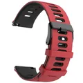 Bracelet silicone pour montre connectée 20 à 22 mm – Couleur du bracelet Red Black