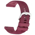 Bracelet silicone pour montre connectée 20 à 22 mm – Couleur du bracelet wine red