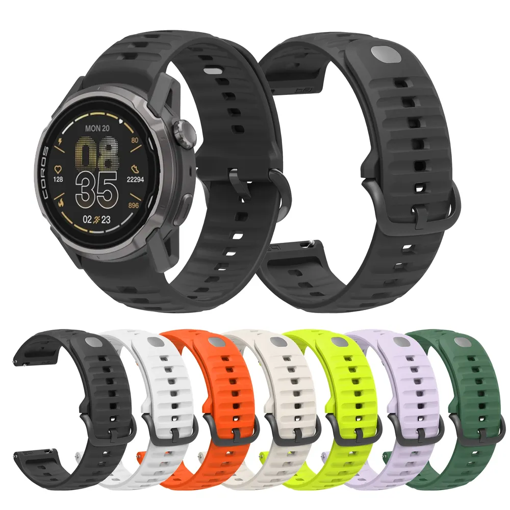 Bracelet silicone pour montre connectée 22 à 24 mm