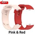 Bracelet silicone pour Redmi Watch et Mi Band Pro – Couleur du bracelet Pink-Red