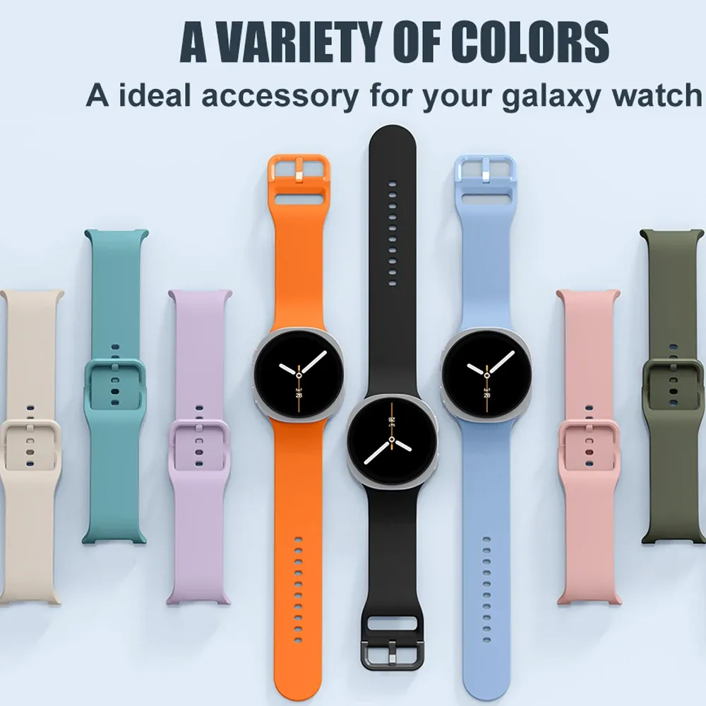 Bracelet silicone pour Samsung Galaxy Watch 40 à 46 mm