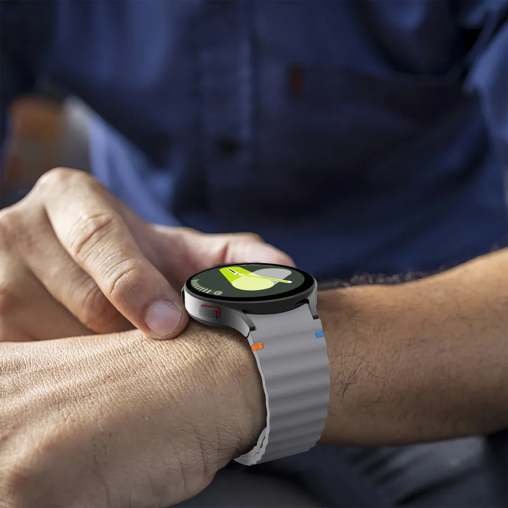Bracelet silicone pour Samsung Galaxy Watch 40 à 47 mm