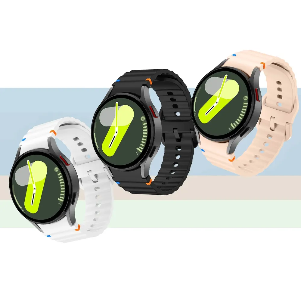 Bracelet silicone pour Samsung Galaxy Watch 40 à 47 mm