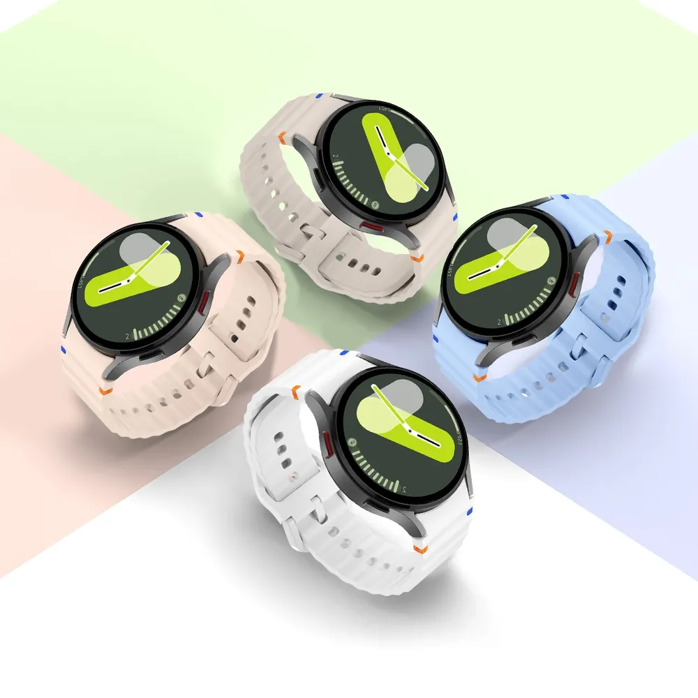 Bracelet silicone pour Samsung Galaxy Watch 40 à 47 mm