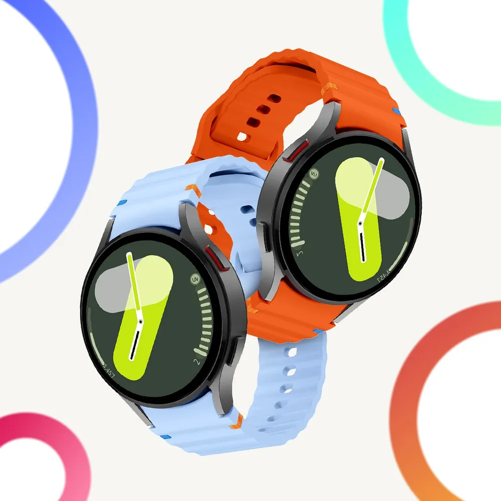 Bracelet silicone pour Samsung Galaxy Watch 40 à 47 mm