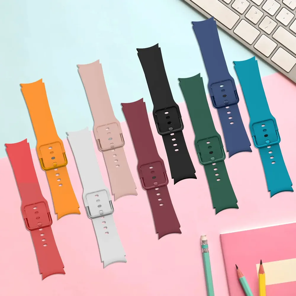 Bracelet silicone pour Samsung Galaxy Watch 40 à 47 mm