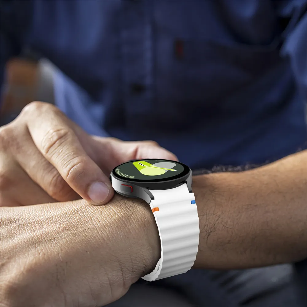Bracelet silicone pour Samsung Galaxy Watch 40 à 47 mm