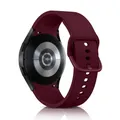 Bracelet silicone pour Samsung Galaxy Watch 40 à 47 mm – Couleur du bracelet Vin rouge officiel