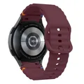 Bracelet silicone pour Samsung Galaxy Watch 40 à 47 mm – Couleur du bracelet Wine Red