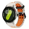Bracelet silicone pour Samsung Galaxy Watch 7 6 5 4 – Couleur du bracelet b-starlight orange