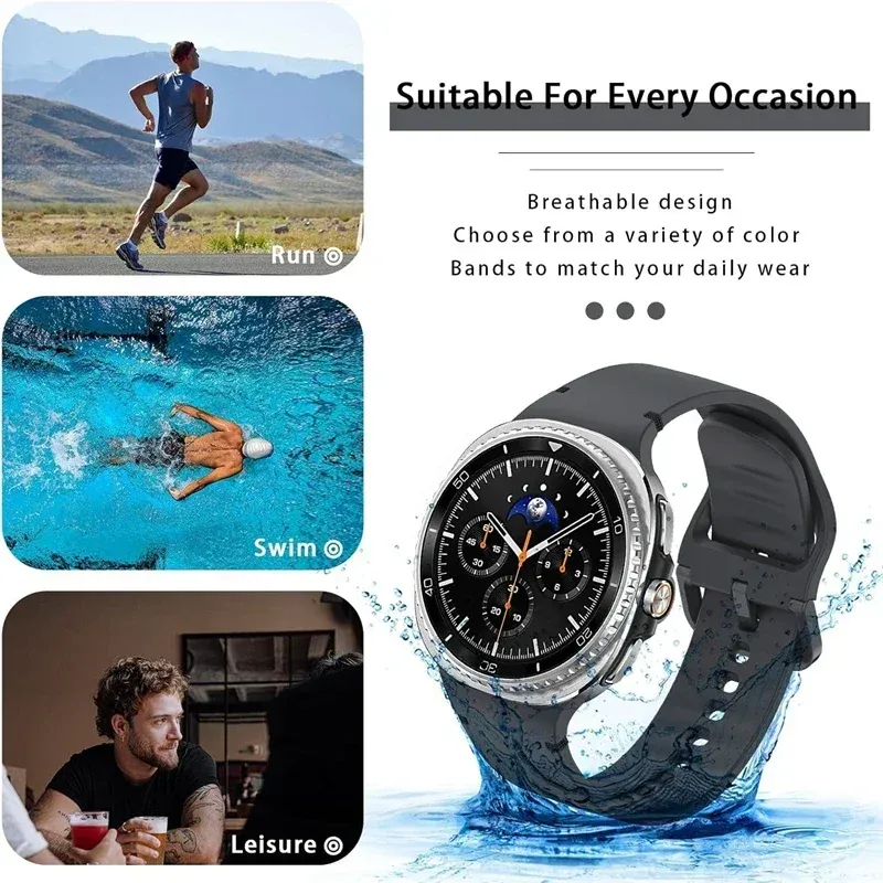 Bracelet silicone pour Samsung Galaxy Watch 9 8 Classic