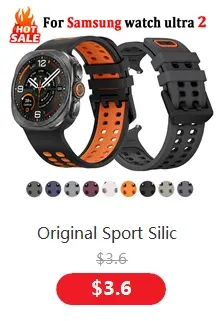 Bracelet silicone pour Samsung Galaxy Watch Ultra 2 47 mm