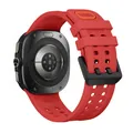 Bracelet silicone pour Samsung Galaxy Watch Ultra 2 47 mm – Band Color Red
