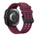 Bracelet silicone pour Samsung Galaxy Watch Ultra 2 47 mm – Band Color Wine red