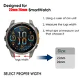 Bracelet silicone QuickFit 22 à 26 mm pour Garmin Fenix – 6