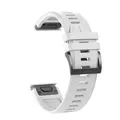 Bracelet silicone QuickFit 22 à 26 mm pour Garmin Fenix – Couleur du bracelet Blanc