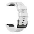 Bracelet silicone QuickFit 22 à 26 mm pour Garmin Fenix – Couleur du bracelet Blanc