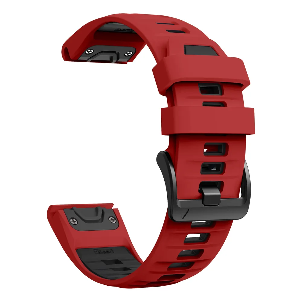 Bracelet silicone QuickFit 22 à 26 mm pour Garmin Fenix