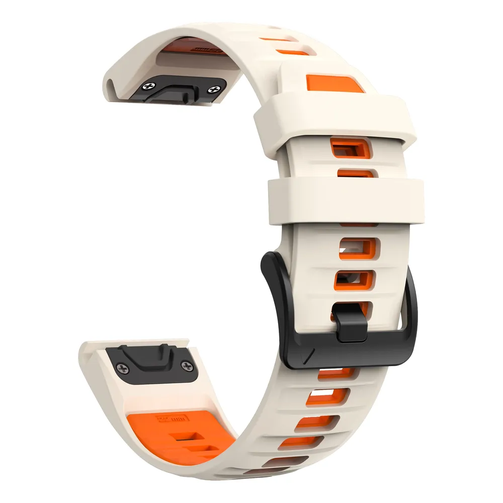 Bracelet silicone QuickFit 22 à 26 mm pour Garmin Fenix
