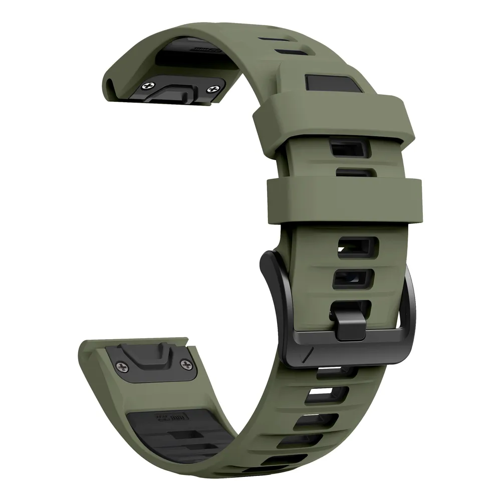 Bracelet silicone QuickFit 22 à 26 mm pour Garmin Fenix