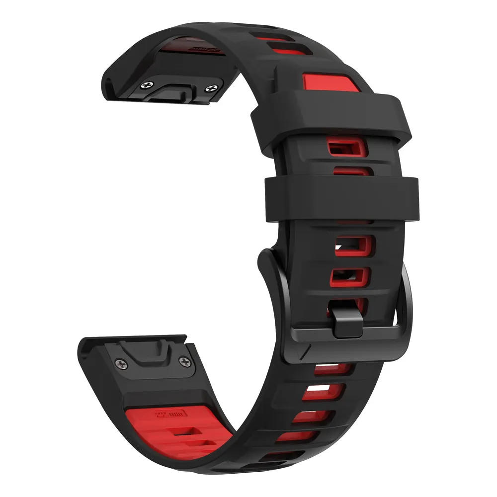 Bracelet silicone QuickFit 22 à 26 mm pour Garmin Fenix