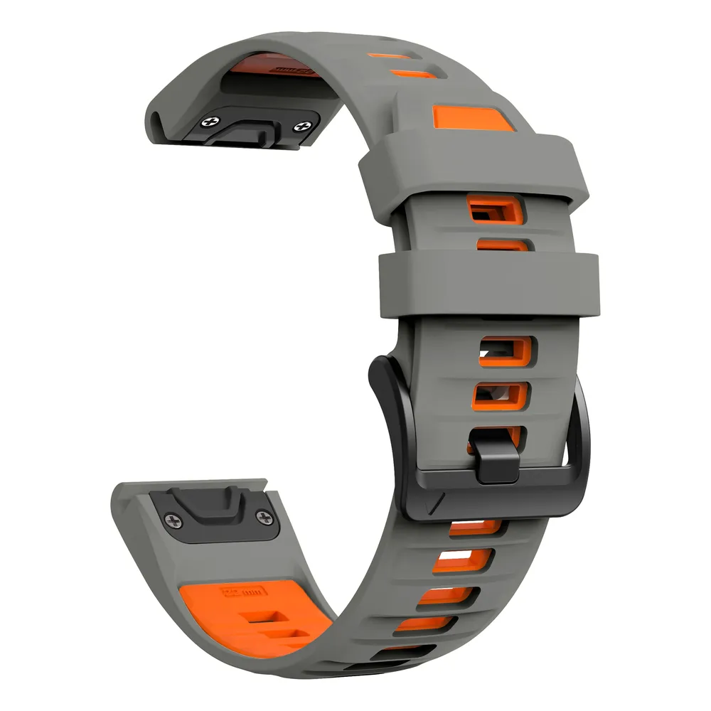 Bracelet silicone QuickFit 22 à 26 mm pour Garmin Fenix